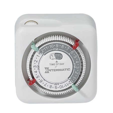 Intermatic Intermatic Indoor 24 Hour Mechanical Timer 125 V White TN111K